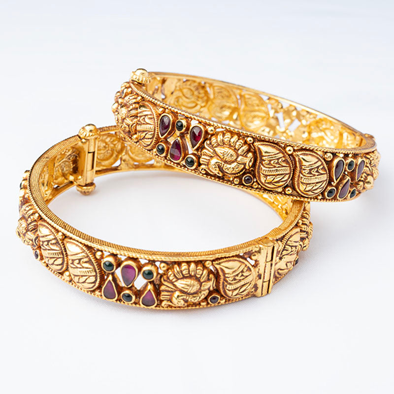 Traditional mango design bangle (pair)