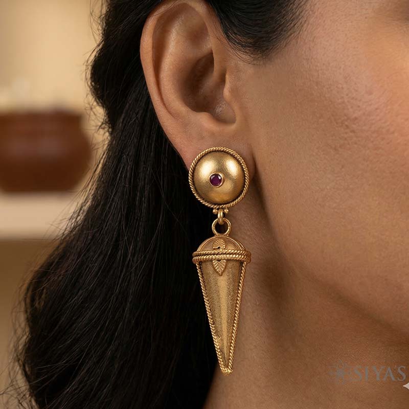 Tribal studs and drop