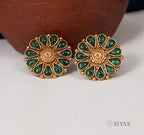 Elegant  green stone earring
