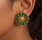 Elegant  green stone earring