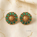 Elegant  green stone earring