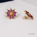 Beautiful red stone earring