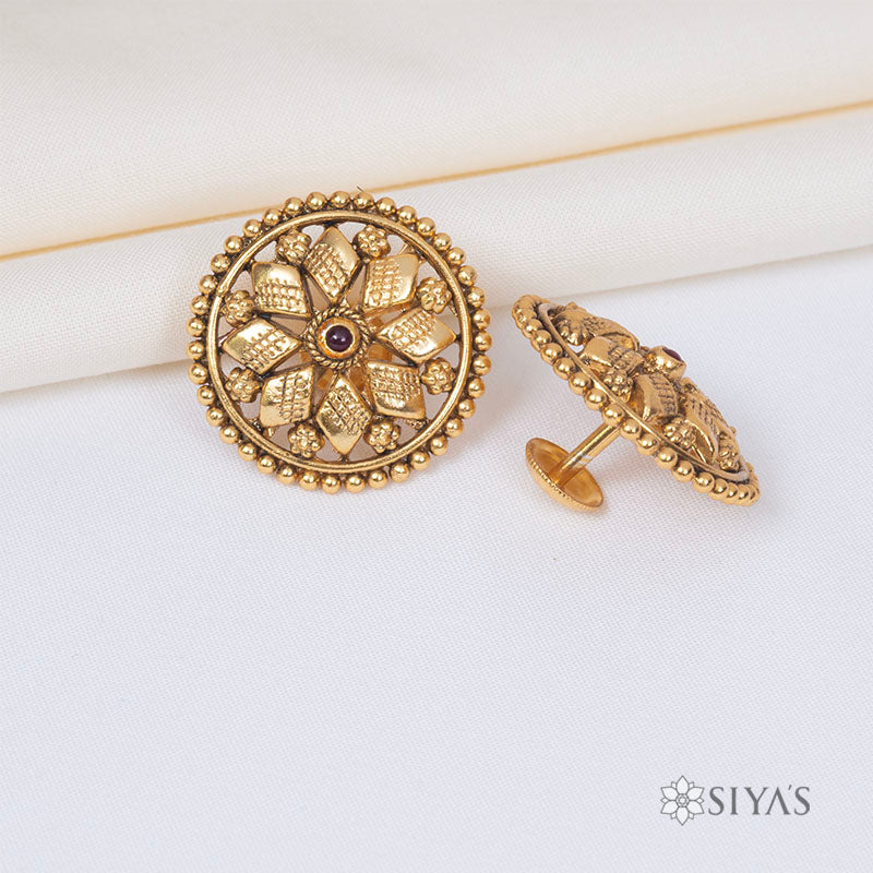 Traditional Gold plated earring