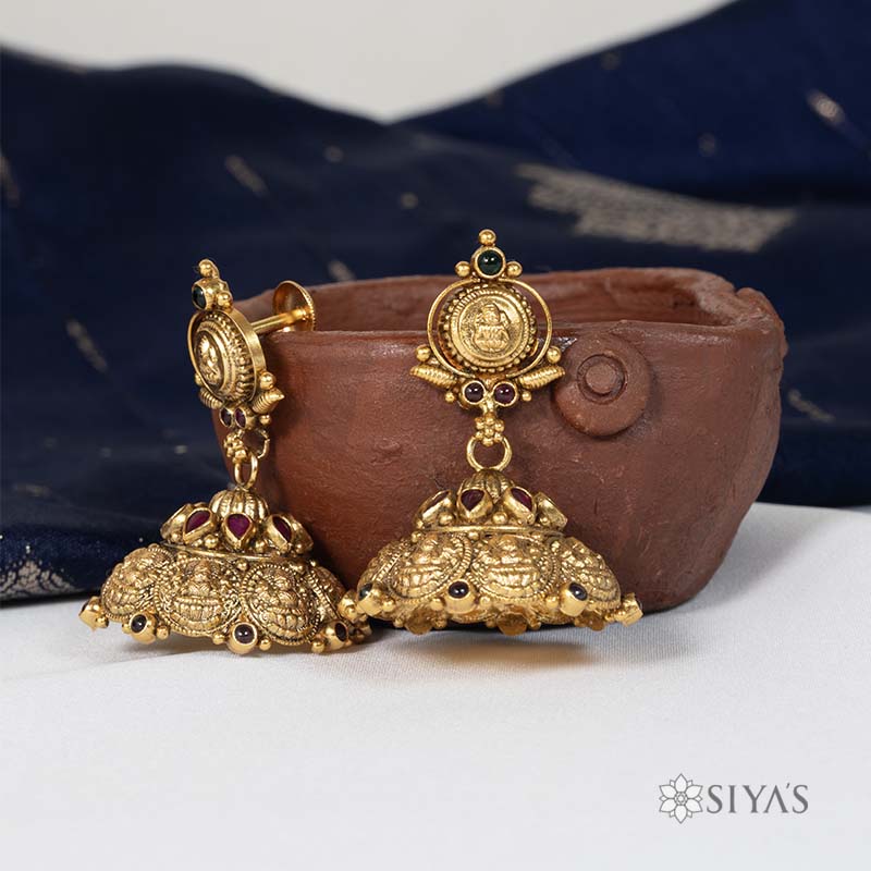 Lakshmi coin jhumki
