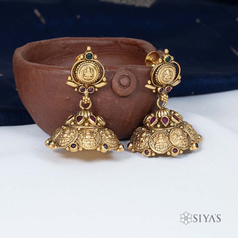 Lakshmi coin jhumki