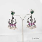 Radhe chandbala with stones and pearl drops