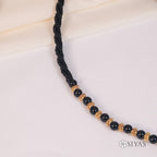 Black and gold beads chain