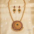 Antique flower pendant chain