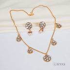 White stone pendant chain