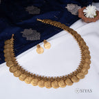Gold-Toned Lakshmi Coin Necklace
