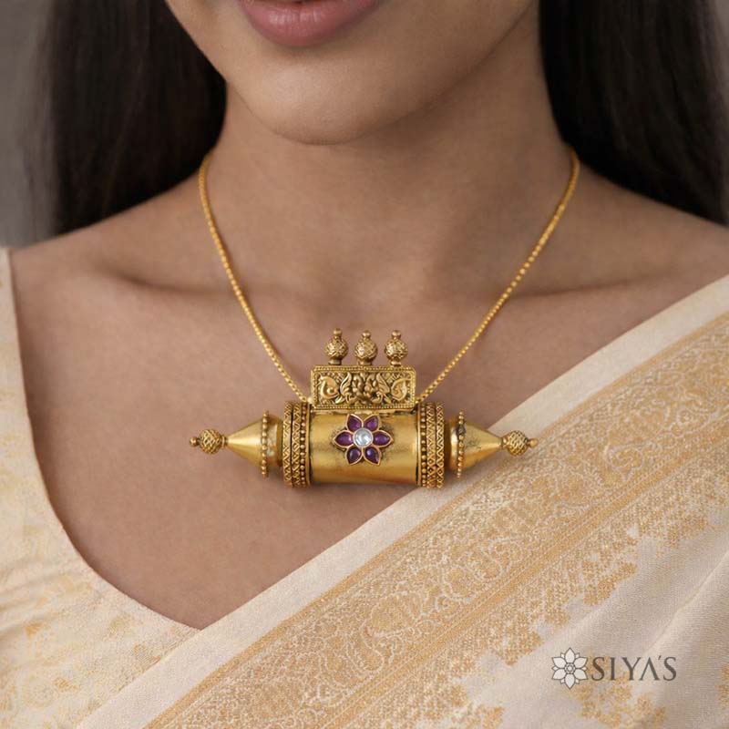 Antique Temple Pillar Pendant