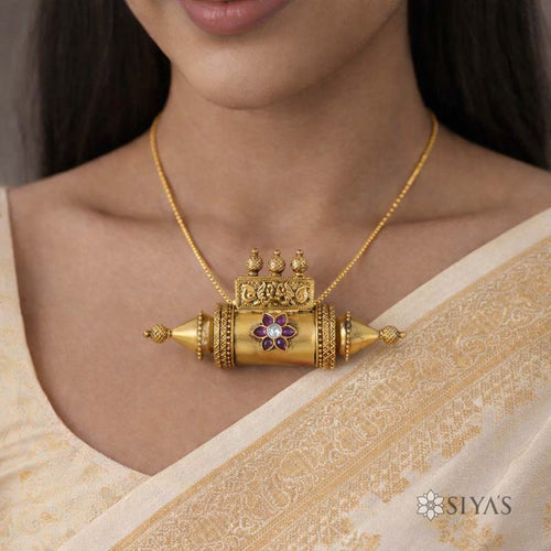 Antique Temple Pillar Pendant