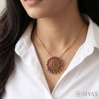 Red stones pendant