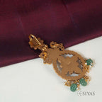 Red and green stones pendant