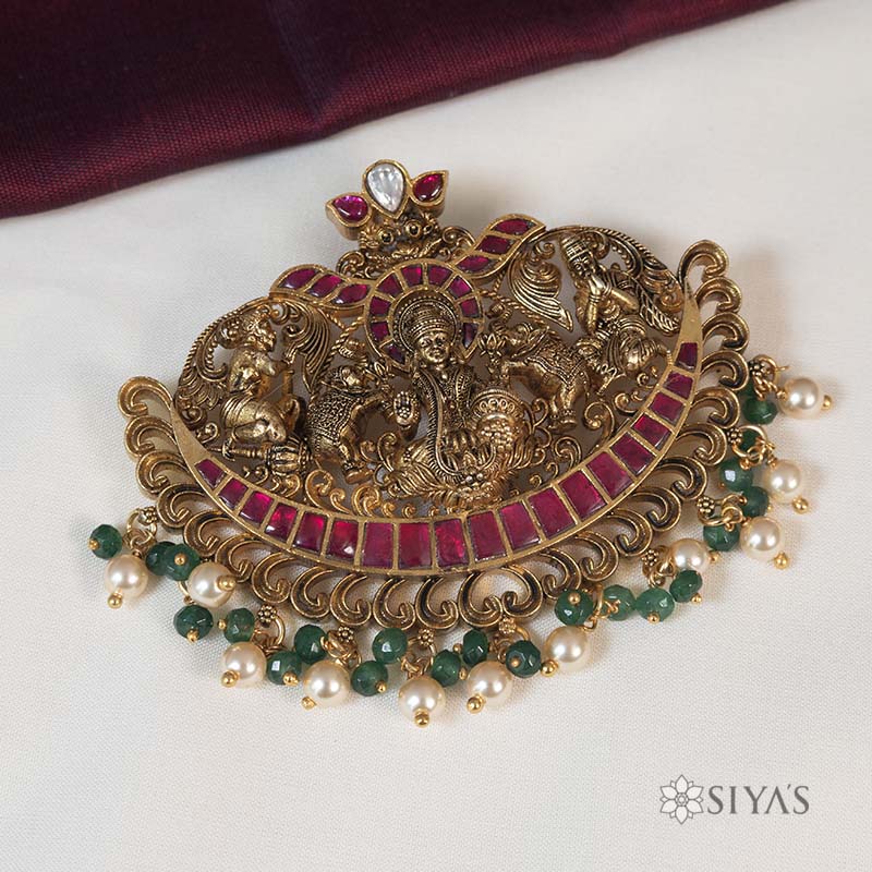 Antique 3D Lakshmi Pendant