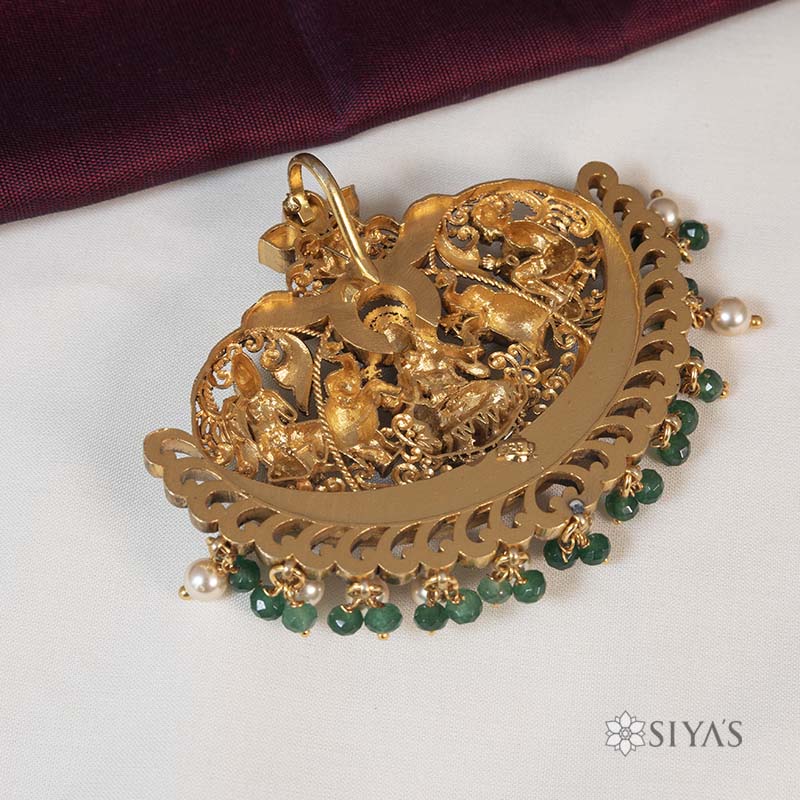 Antique 3D Lakshmi Pendant
