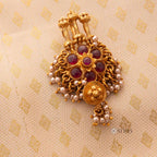 Heritage Floral Temple Pendant & Earring Set