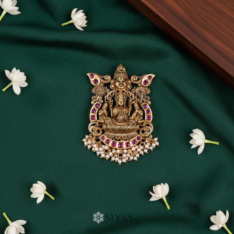 Govinda & lakshmi pendant