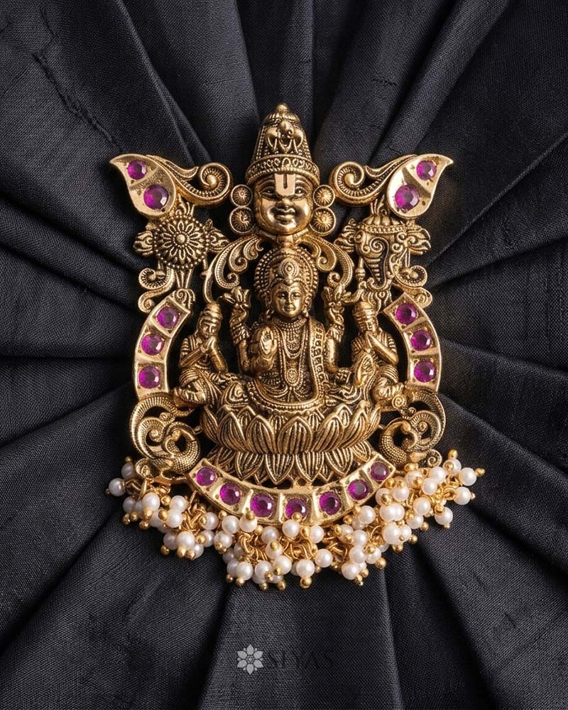Govinda & lakshmi pendant