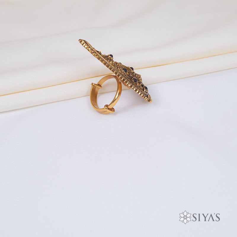 Mango shaped ring