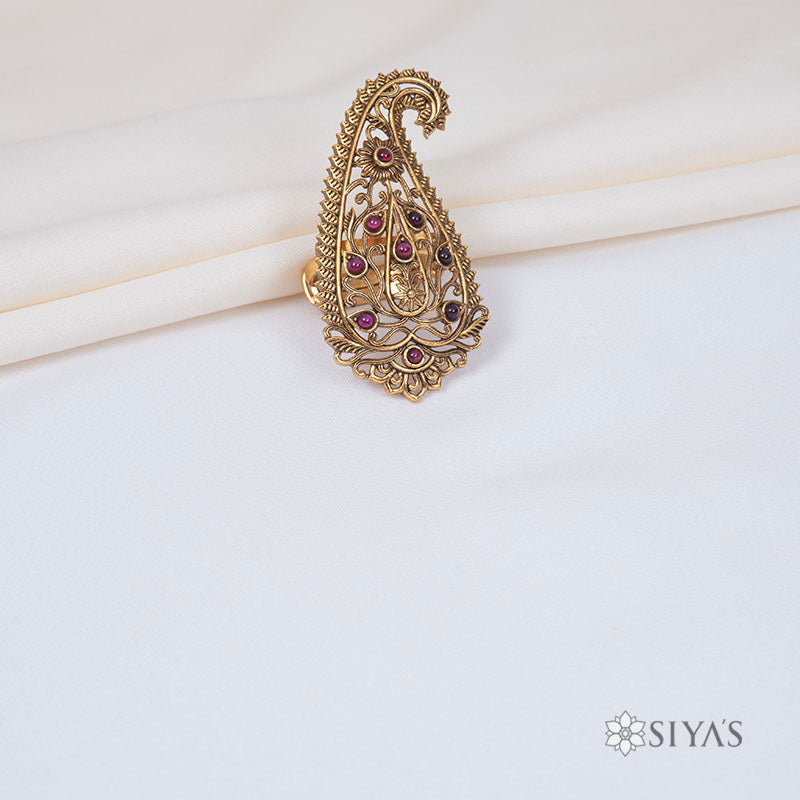 Mango shaped ring