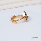 Blue and Red drop ring
