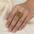 Golden star ring