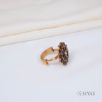 Traditional red stones ring