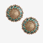 Green mango stone studs