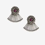 Red stone flower with ball drop