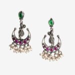 Radhe chandbala with stones and pearl drops